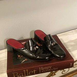 RALPH LAUREN | Ralph Lauren Ladies Black Slip On Heel Shoes